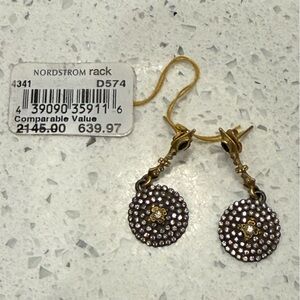 Elegant Diamond Gold and Silver Earrings Nordstrom